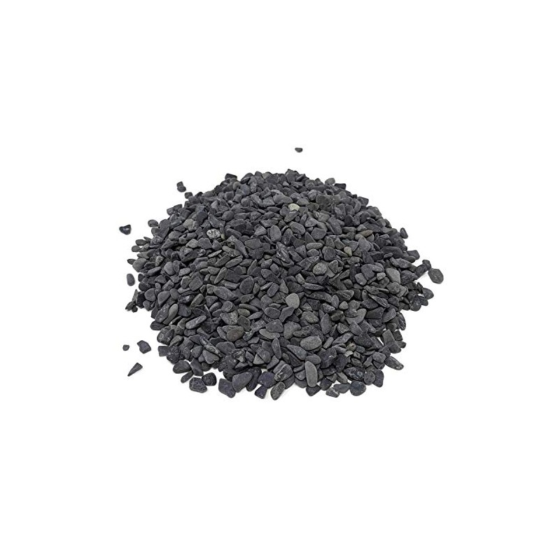 Midwest Hearth Natural Decorative Gray Bean Pebbles 1/5" Size (5-lb