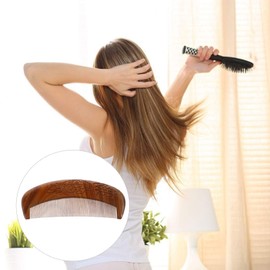 1pc Green Sandalwood Moon Hair Comb Wooden Comb for Men Mens Combs for Hair Men Hair Comb Natural Sandalwood Comb Anti Static Wooden Comb Wood Combs Man Carved Massage