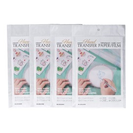 Atyhao DIY Embroidery Support Transfer Paper Friction Paper Clothes Water Soluble Film Accessories 4 Packs Transparent Clothes Embroidered