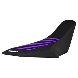 Suzuki 2009 - 2014 Suzuki LTZ 400 Z400 seat cover   all BLACK w/ PURPLE ribs #240