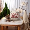 AgQrDkrc Christmas Pillow Covers 18x18 inch Christmas Decorations Snowman Xmas