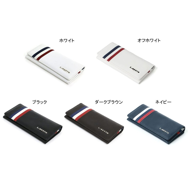 Liberto Edwin Men's Long Wallet, Large Capacity, PU Leather, Synthetic