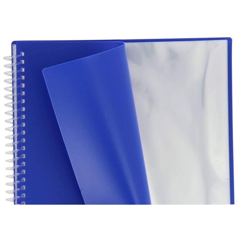 Oxford - Folder 40 Pockets, Opaque Plastic Cover, Navy Blue