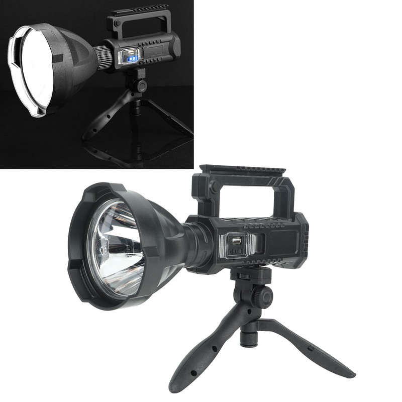 W590 Rechargeable Spotlight Handheld Lamp Strong Light Searchlight USB Chargeable