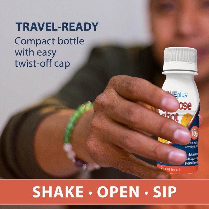 TRUEplus Glucose Shots 6 Bottles - Orange