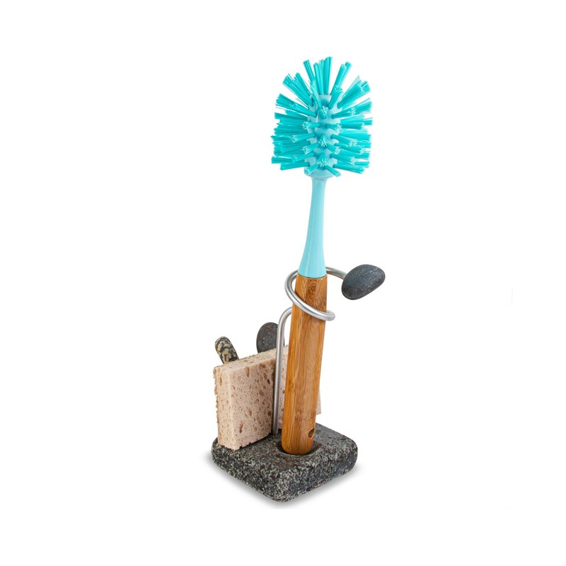 Sea Stones Splash Sponge and Brush Holder - Heavy Granite