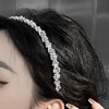EZ PEACH カチューシャ シンプル キラキラと輝 べっラインストーン ラインストーン ヘッドアクセ ヘア デイリー