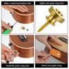 2 Pack Guitar Strap Fixator Metal Guitar Strap End Button