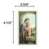 St. Joseph Laminated Catholic Prayer Cards Set of Five