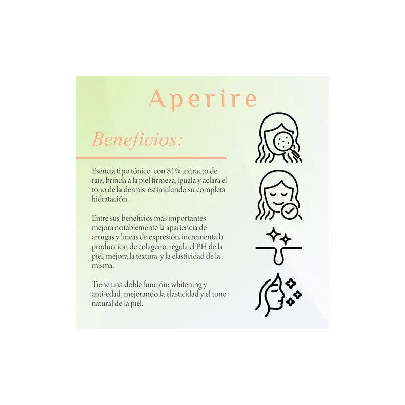 Aperire Miracle Day Root Essence tónico coreano 150 ml, firmeza