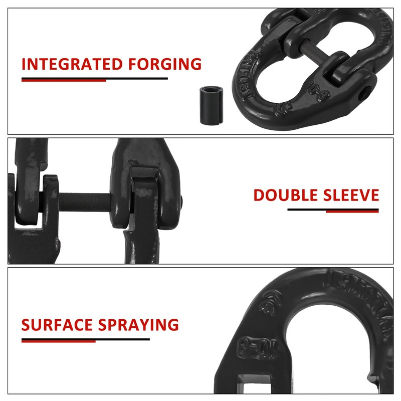 NORJIN 2 Pack 1/2" Safety Chain Connector Link, Tow Hitch