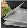 4 x Clear A5 Popper Stud Wallet Envelopes Plastic Document