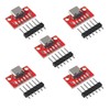 AEDIKO 5pcs USB Type C Breakout Board Serial Breakout Socket