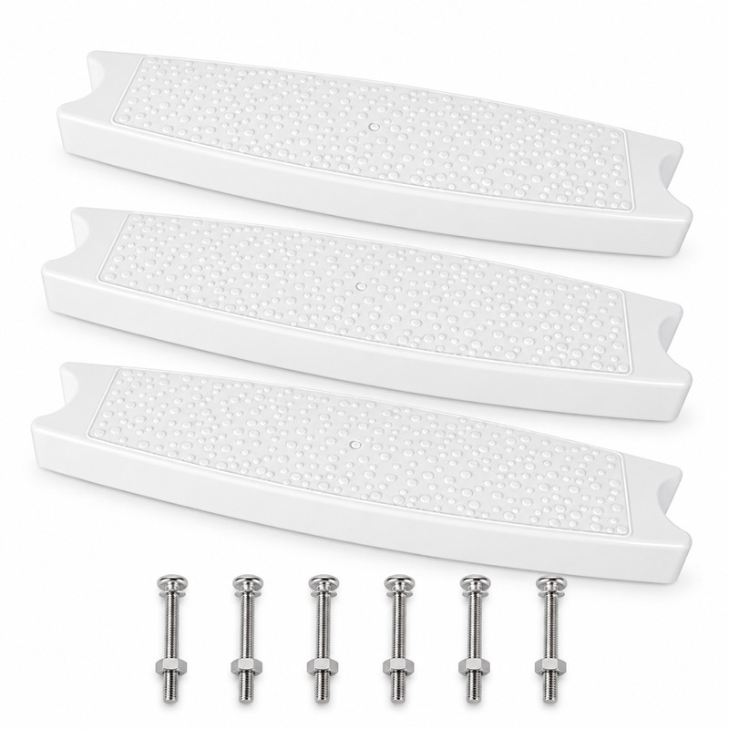 3 Pack Universal Swimming Pool Ladder Replacement Steps, Non-Slip ABS