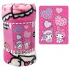 SANRIO My Melody Kuromi Fleece Throw Blanket - 45'x60' Pink