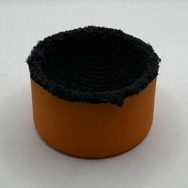 Luna's Ball Washer - Magnetic 3D Printed Golf Ball Washer Compact Portable Device for Quick Cleaning on Golf Balls, Magnetic Design for Easy Attachment:_Orange Single 