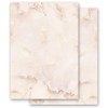 Letter Paper Marble & Structure Marble Terracotta DIN A5 Format