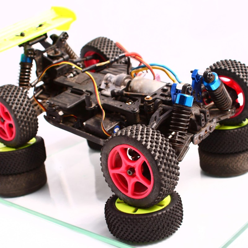 sourcing map Aluminum Alloy 25T Steering Servo Arm Horn Black