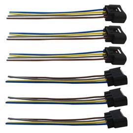 90919-02244 Pack of 6 Ignition Coil Connector Plug Harness for MR2 Spyder 2000-2005 1.8L L4