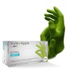 Med-Comfort Apple Nitrile Gloves, Pack of 100, Size L, Powder-Free,