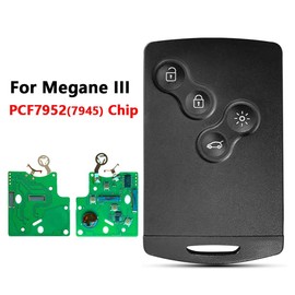433MHz ID46-PCF7952A Chip Smart Remote Car Key Card Fob For Renault Megane 3 Laguna 3 Scenic Fluence Keyless HandsFree