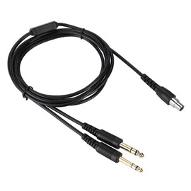 200cm Aviation Headset Plug Replacement Cable Adapter for Pilot DIY with Cable Switch