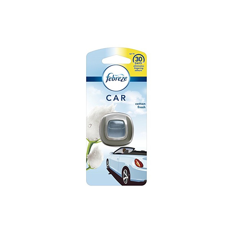Febreze Clip-on Cotton Car Air Freshener, 2ml