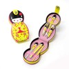 Nail Care 6 Piece Set Kokeshi Wind with Case (Yellow)