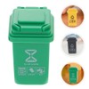 ifundom 15pcs Miniature Garbage Cans with Opened Lids Small Garbage