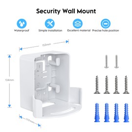 QUIDDITY eero Pro 7 Wall Mount Kit – Outlet & Wall Mount Bracket for Space Saving and Cable Management, Compatible with eero Pro 7 Tri-Band Mesh Wi-Fi 7 Router – White (2 Pack)
