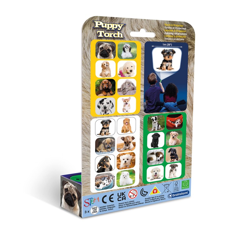 Brainstorm Toys Puppies Torch & Projector