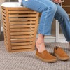 Household Essentials Slatted Natural Bamboo Hamper with Cushioned Lid and