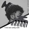 2 Pieces Hair Comb, Curling Comb, Home Hair Comb, Plastic