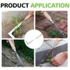 Vidsmow 30cm Weed Removal Tool with Ergonomic Wood Handle, Serrated