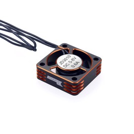 Fasizi Motor Cooling Fan RC Motor Heatsink 28000RPM ESC Cooling Fan for RC Car 1/8 1/10 1/12 Scale 540 550 Brushless Motor (Black + Orange)