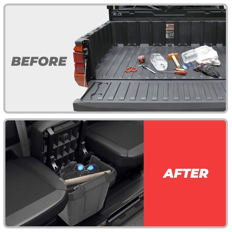 KEMIMOTO Center Underseat Storage Bin, Central Underseat Storage Box Compatible