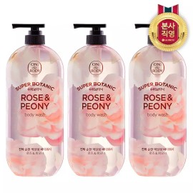 On The Body 온더바디 수퍼보타닉 바디워시 로즈앤버베나 900g x 3개 On The Body Super Botanic Body Wash Rose & Verbena 900g x 3