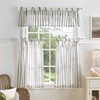 Martha Stewart Laguna Stripe Semi-Sheer Tie Tab Window Curtain Valance