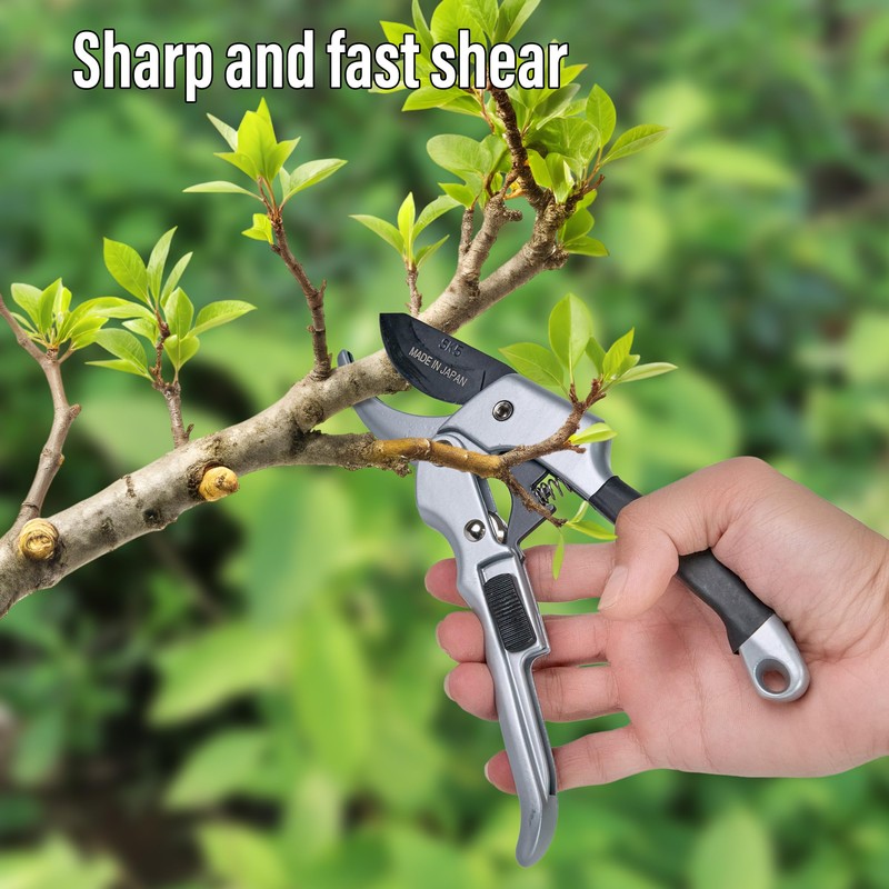 SK5 Ratchet Pruning Shears for Weak Hands Heavy Duty Garden