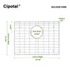 CIPOTAL 19.1 in. x 14.1 in. Rear Drain Kitchen Sink