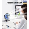 JZCreater USB Desk Fan, Mini Portable Fans, 3 Speeds Desktop