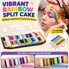 Face Painting Kit for Kids, 50 Split Colors with Glitter