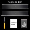 Febwind 24-Inch Long Clear Acrylic Floating Shelves Wall Ledge Invisible