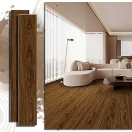 Soundproof SPC Flooring 5mm | Rigid Core Vinyl Plank | IXPE Pad | Zero VOC | Phthalate-Free for Nursery & Allergy Sufferers​ (21.5 Sq. Ft) (Lipian Hill Hickory)