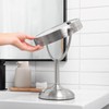 JERDON Lighted Tabletop Mirror with 10X/1X Magnification - LED Lighted