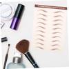 NOLITOY 3 Sheets Eyebrow Stickers Brown Firm Contour Peel off