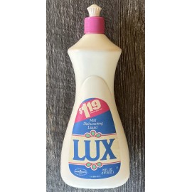 Lux Vintage Lever Brothers co. LUX Mild Dishwashing Liquid 22 oz 1980s dishwash Soap