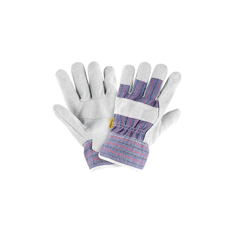 Pretul GU-235P, Guantes de carnaza y loneta, unitalla, Pretul