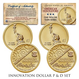 American Innovation State $1 Dollar Coin 2018 1st Release 2-Coin Set P & D Mints