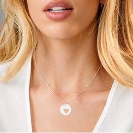 Your Always Charm Mother Daughter Necklace Mothers Day Gifts Mother in Law Gifts Matching Heart Knot Necklace for Mother Daughter Mother's Birthday Gifts Mother Daughter Gift, Metal, No Gemstone